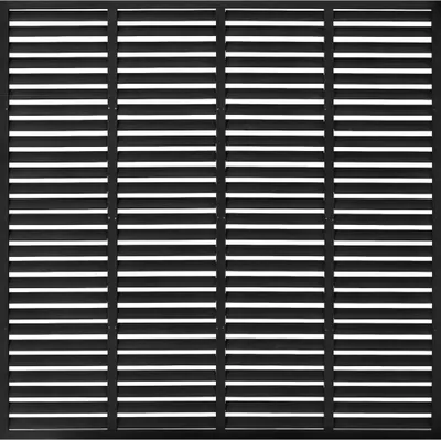 Image de vidaXL Clôture à lamelles WPC 180x180 cm gris foncé