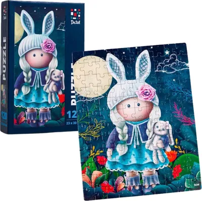 Image de Puzzle Petite fille lapin DT100-01
