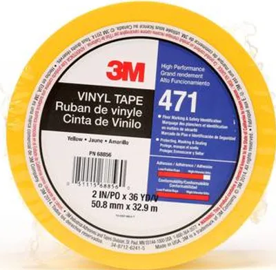 Produktbild von 3M 7100044478, Gelb, Vinyl, 1,3%, 4 °C, 77 °C, 32,9 m