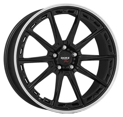 Productafbeelding van Litá velg DOTZ Sonoma, donker, 8.50x20 inch, 5x112.0 steek, ET 45, zwarte matte afwerking met gepolijste rand