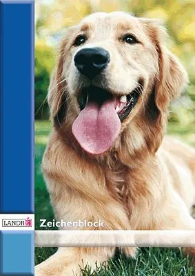 Produktbild von Zeichenblock, A2, 100 g/qm, 2 Tiermotive , 10