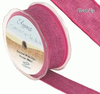 Image de Rubans de décoration Hessien avec bordure filée (38 mm x 10 m)