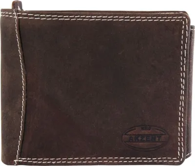 Produktbild von Akzent Herren Geldbörse aus Echtleder. Format 12 x 9 cm.