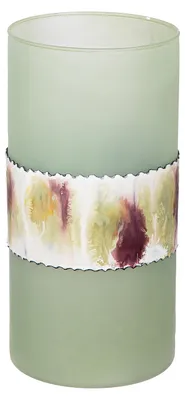 Image de Gilde Vase, zylindrisch, "Imperial", Glas, grün, VE 1, H. 25.5 cm, D. 12 cm 51783 4063387517833