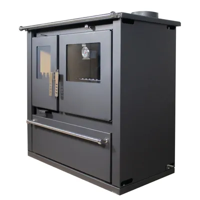 Obrázek produktu pro Kuchyňský sporák na dřevo Verso CS Plus 7,7 kW - černý