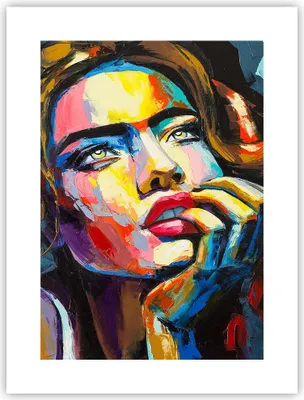 Produktbild von Poster - Poster ohne Rahmen - Mädchen Gesicht - 30x40 cm - Wand Bild - Wanddeko - Wandbilder - Kunstposter - Wandposter - Bilder - Kunstdruck - Wanddekoration - Wandbild - P2XPA30x40-3456