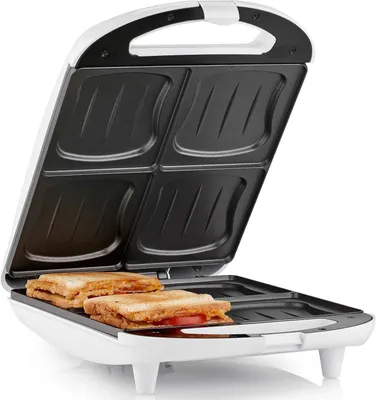 Produktbild von Tristar SA-3065 XL Sandwich-Maker, Schwarz, Weiß, Fertig, 1300 W, 2 kg, 140 mm, 385 mm