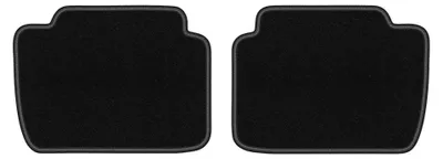 Productafbeelding van Velours achtermatten voor BMW 3 E46 1998-2007 (coupé/sedan/stationwagen) – 2-delig, zwart, op maat – Wielganizator LUX