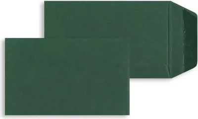 Produktbild von Versandtaschen 65x105mm 120g/qm gummiert VE=100 Stück tannengrün