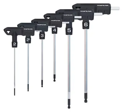 Image de Set De Clés Allen à Poignée En T Vélo - 6 Outils Atelier - Topeak