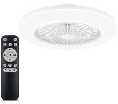 Produktbild von Philips Amigo Deckenventilator mit Beleuchtung, 42+20 W, Haushalts-Lamellenlüfter, Weiß, Zimmerdecke, Kunststoff, 48,5 cm, IP20