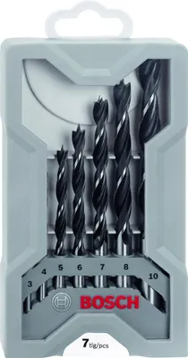 Image de Coffret 7 mèches hélicoïdales à bois BOSCH 2607017034