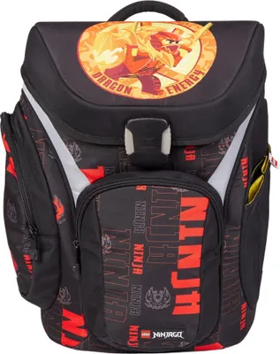 Produktbild von Lego Ninjago Schulranzen EXPLORER PREMIUM 6tlg. Set Dragon Energy mit Brotdose & Trinkflasche
