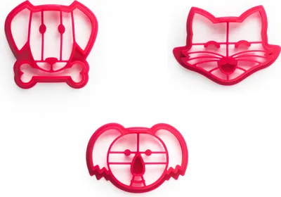 Immagine prodotto di Set di 3 stampi per pancake Ibili-Various, silicone, 11x12 cm, rosa