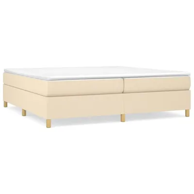 Obrázok produktu pre Boxspring posteľ s matracom krémová 200x200 cm látka