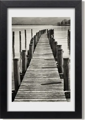 Produktbild von Bild 20x30 MDF-Rahmen, Wandkunst Hölzerner Pier