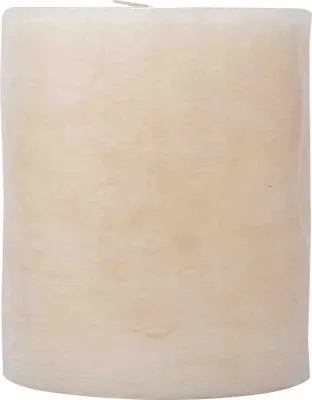Produktbild von Stumpenkerze durchgefärbt champagner mamoriert Ø 10 cm x 12 cm