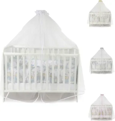 Produktbild von Lorelli Babybetthimmel, Baldachin 480 x 150 cm Insektenschutz Babybett Laufstall wei