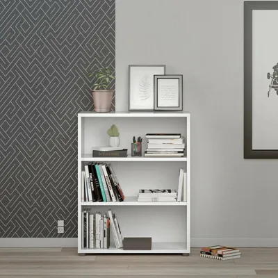 Produktbild von Regal - Weiß - 89 x 113 cm - mit 3 Fächern