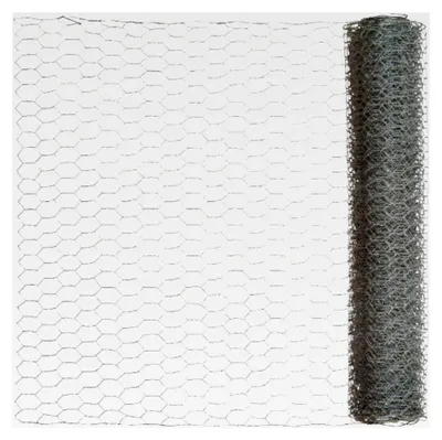Produktbild von Maschendrahtzaun 5 m lang, 40 cm hoch, verzinkt - Maschenweite 13x25 mm - Sechseckgeflecht, Drahtgitter feinmaschig, Hasendraht, Hühnerzaun, Drahtzaun, Kaninchendraht, Hasengitter, Kükendraht