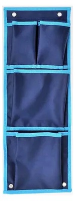 Produktbild von Hängetasche/Hängeorganizer mit 4 Fächern 20x57cm, blau