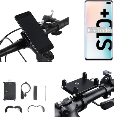 Produktbild von K-S-Trade Handyhalterung für das Fahrrad kompatibel mit Samsung S10+ 128GB Halter Lenkstange Fahrradhalterung Motorrad Bike Mount Befestigung