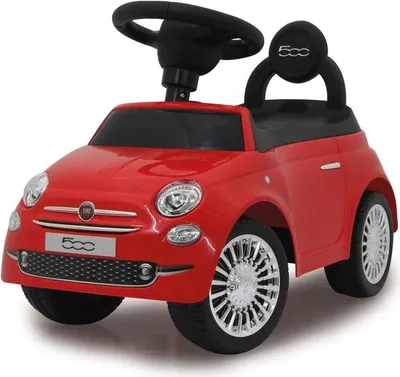 Produktbild von Fiat 500 Kinderfahrzeug, Rutschauto, Kinderauto, Rutscher, Spielzeug für Kinder, Spielzeugauto, ab 12 Monaten, Rot