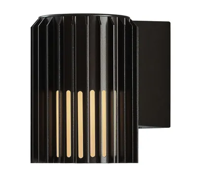 Image de NORDLUX Aludra applique murale extérieure IP54, Variante : Ø 124 x 168 x 174 mm, E27, 15 W, noir