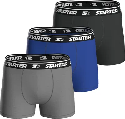 Produktbild von 3er-Pack Boxershorts für Anfänger – M, Royalblau/Grau/Marineblau