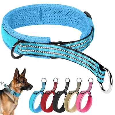 Obrázek produktu pro Reflexní obojek pro psy, typ Martingale, modrá barva, vel. L