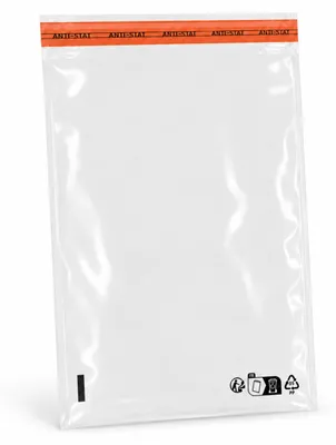 Obrázek produktu pro Obalový sáček OPP, rozměry 30x45 cm, 1000 kusů - průhledný celofánový sáček s lepicí plochou