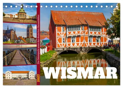 Produktbild von Wismar - Die Ostseeperle unter den deutschen Hansestädten (Tischkalender 2027 DIN A5 quer), CALVENDO Monatskalender
