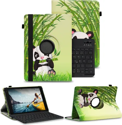 Produktbild von Schutzhülle für VALE Tablet V10E / V10A Bluetooth Hülle Tasche QWERTZ TastaturFarben:Motiv 11