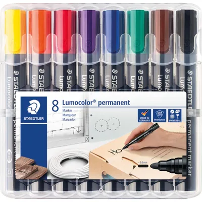 Image de STAEDTLER Marker Lumocolor perm 8St Box