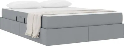 Produktbild von Cloris Designermöbel Aufbewahrungsbett mit Matratze Hellgrau 140 x 200cm Polyester - 2026Neu552187 - Klassische BettenJugendbett Tagesbett