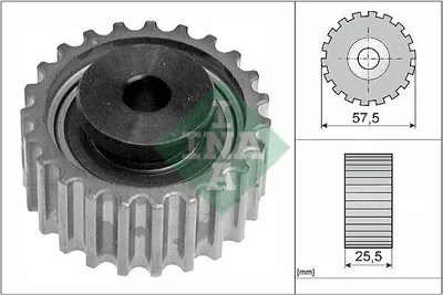 Produktbild von INA 532 0387 20 Umlenkrolle Zahnriemen für MAZDA FAMILIA V (BA) 323 P V (BA) FAMILIA V (BG8)