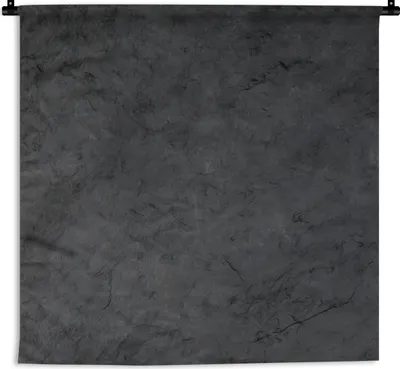 Produktbild von MuchoWow® Wandteppich Wandbehang Grau - Zement - Beton - Industriell - Strukturiert 90x90 cm Tapisserie Dekoration Wandtuch - Wandaufhänger