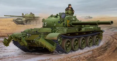 Image de Trumpeter Russian T-62 Mod.1975-KMT-6 Mine Plow  1:35 1550