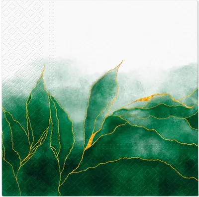 Zdjęcie produktu dla 20 serwetek Green Dream - kontury natury zielone 33x33cm