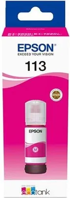 Produktbild von Tintenpatrone, EPSON 113, Magenta, Pigmenttinte, EcoTank kompatibel, Einzelpack