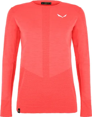Obrázek produktu pro Funkční dámské tričko s dlouhým rukávem Zebru Responsive - Salewa, barva:6080 fluo coral, velikost:IT 40 / EN 34