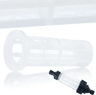 Produktbild von Rosfix Wasserfilter Einsatz – Ersatzteil für Hochdruckreiniger Kärcher K2–K7, Lavor, Nilfisk | 78 mm Länge, 35/25 mm Durchmesser | Schmutzschutz