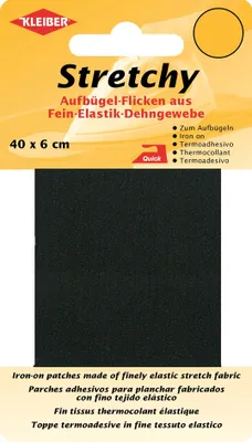 Zdjęcie produktu dla KLEIBER 30004 KLEIBER elastyczne naprasowanki, 400 x 60 mm, ciemnoniebieskie