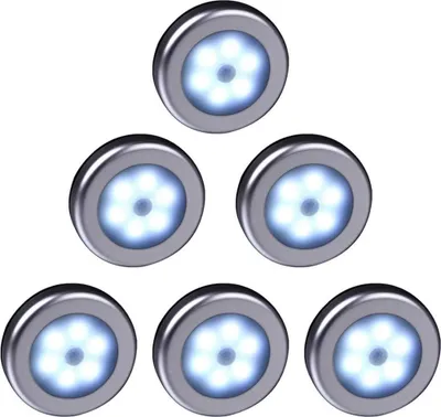 Produktbild von LED-Nachtlicht mit Bewegungsmelder, Batteriebetrieb, automatischer Ein-/Ausschaltfunktion, kabellose, selbstklebende Wandleuchte für Treppenhaus, Flur, Schlafzimmer, Kinderzimmer