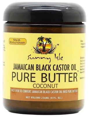 Obrázok produktu pre Sunny Isle Jamajské čierne ricínové maslo Pure Butter Coconut 8oz.