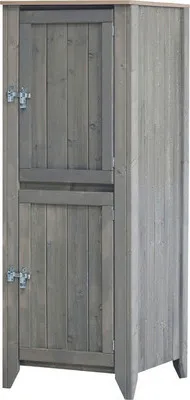 Produktbild von Gartenschrank/Outdoorküche Konsta Typ 559 Hochschrank inkl. 2 Türen 60 x 60 x 160 cm hellgrau