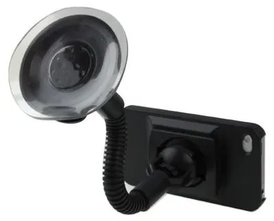 Obrázek produktu pro Držák na telefon iPhone 4 s přísavkou, otočný o 360°, černý