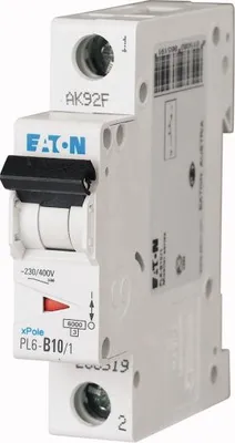 Produktbild von PL6-B10/1 Leitungsschutzschalter 6kA B10A 1P 286519 EATON