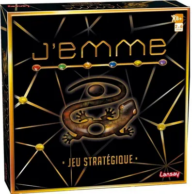 Image de J'EMME Jeu de Société, Stratégie Familiale, 2-6 Joueurs, 8 Ans et Plus, Lansay