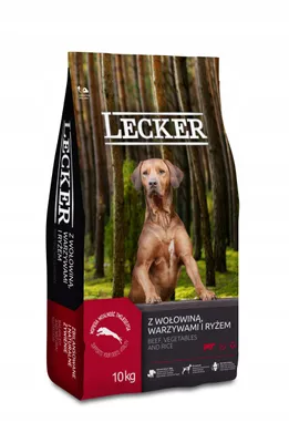 Zdjęcie produktu dla Lecker z wołowiną, warzywami i ryżem - sucha karma dla dorosłych psów wszystkich ras z wołowiną, warzywami i ryżem 10kg